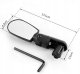 360° Rotating Adjustable Bike Mirror for Handlebars