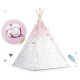 Baby Tipi Tent with Light Garland Nukido, Pink