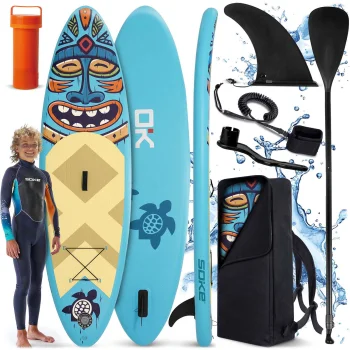 Soke Aquasurf Inflatable SUP Board 275x76x12 cm, Up to 85 kg