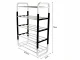 5-Tier Shoe Rack, White/Black