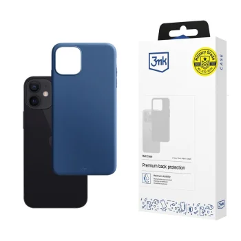 3Mk Protection Matt Case for Apple iPhone 12 Mini, Blueberry