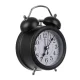 Izoxis 25473 Retro Alarm Clock with LED Backlight, Black