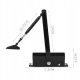 Дверной доводчик Malatec 23598, 40-60кг, Чёрный | Door Closer