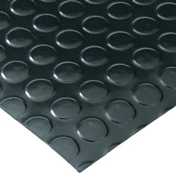 Rubber Flooring Roll with Circles Pattern 3 mm, 1.2 m