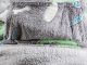 Glow in the Dark Hoodie Blanket for Kids, Oversized Wearable Sweatshirt, Grey Dinosaurs