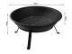 Large Metal Garden Fire Pit with Stand and Poker 55cm