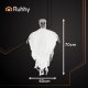 Ruhhy 00026124 Hanging Skeleton, 70 cm, White