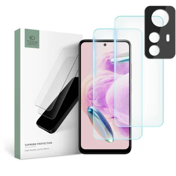 Tech-Protect Supreme Set for Xiaomi Redmi Note 12S (2 Display + 1 Camera Glass)