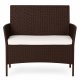 MultiGarden Two-Seater Garden Sofa with Cushion, Brown