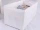 Underwear and Bra Drawer Organizer, 28x14x13 cm, White
