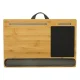 Wooden Lap Desk with Cushion, Portable Laptop Stand for Bed with Mouse Pad
