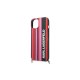 Karl Lagerfeld Color Stripes Strap Case for iPhone 14, Pink