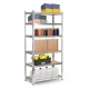 Humberg 4850 Metal Shelving Unit 205x120x45 cm Silver