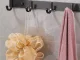 Wall-Mounted Coat Rack with 5 Hooks, Black