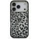 Guess Leopard Glitter MagSafe Case for iPhone 17 Pro Max, Black