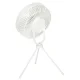 Wireless Desk Fan with Remote Control and LED Light, 18cm, White