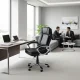 Ergonomic Office Chair ModernHome High-Back Swivel Desk Chair with Tilt Function, black