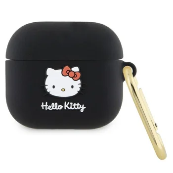 Hello Kitty AirPods 3 Case Silicone 3D Kitty Head, Black