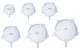 Ruhhy Silicone Food Covers (6 pcs) Blue