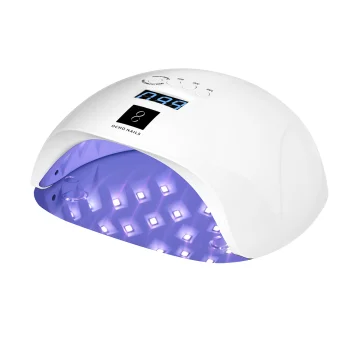 Ocho Nails X13 UV/LED Nail Lamp 65W with Mirrored Bottom, White