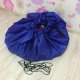 Kruzzel Basket for Toys with a Built-in Rug 150 cm, Blue