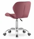 AVOLA Velvet Swivel Office Chair with Wide Back, Adjustable Desk Chair, Dark Pink