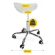 4FIZJO ERGO Swivel Saddle Massage Stool, White