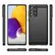 Carbon Case Flexible TPU Cover for Samsung Galaxy A73, Black
