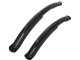 Universal bike mudguards set front and rear, 2 pcs, black