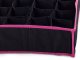 Underwear and Socks Drawer Organizer, 20 Compartments, Black