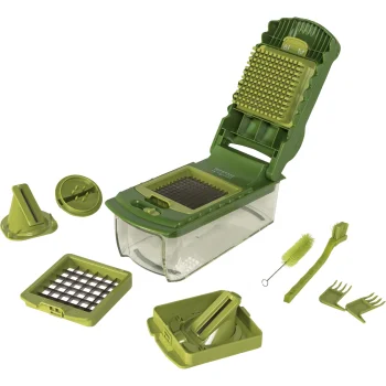 OTOTO Croc Chop Vegetable Chopper & Slicer with 4 Blades, Green