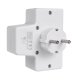 Maclean MCE215 Power Splitter, 3 Sockets with Switch (German Standard)