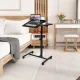 Adjustable Laptop Table on Wheels Black