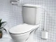 Silicone Toilet Brush with Holder, Flexible, for Bathroom