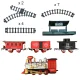 Large Electric Train Set for Kids with Steam Locomotive, Sound, Light and Smoke