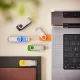 USB Flash Drive Intenso Office Line 5x 64GB USB 3.2 Gen 1 Multipack 5-Piece, Multicolour