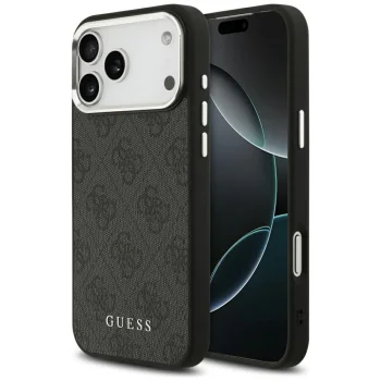 Guess 4G Classic Logo MagSafe Case for iPhone 17 Pro Max - Black