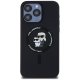 Apple iPhone 15 Pro Max 6.7\'\' Karl Lagerfeld Karl&Choupette Glitter MagSafe Cover Case, Black