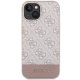 Guess 4G Stripe Collection case for iPhone 15 / 14 / 13 - pink