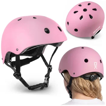 Soke K1 Sports Protective Helmet, Matte Pink