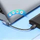 Wozinsky WPKB-01 USB-C to USB-C Side Angled Adapter 40Gbps 240W 8K OTG - Gray