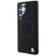 BMW Leather Half Textured MagSafe Case for Samsung Galaxy S25 Ultra, Black