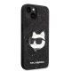 Karl Lagerfeld iPhone 14 Plus Case Glitter Choupette Black