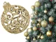 Christmas Tree Baubles Set 100 pcs with Star, 6/4/3 cm, Gold