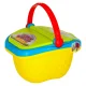 Kids Picnic Basket with Play Food, Fast Food Pizza and Burger
