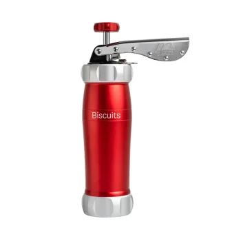 Marcato Biscuits Cookie Press with 20 Templates, Red