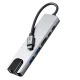 USB-C HUB Adapter Tech-Protect HB02 6in1 HDMI 4K RJ45 PD100W Gray