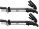 Folding Trekking Poles, Adjustable, Silver