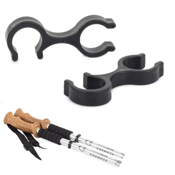 Nordic Walking and Trekking Pole Connector Clip Black