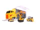 Transporter Truck with Launcher and 6 Metal Construction Vehicles